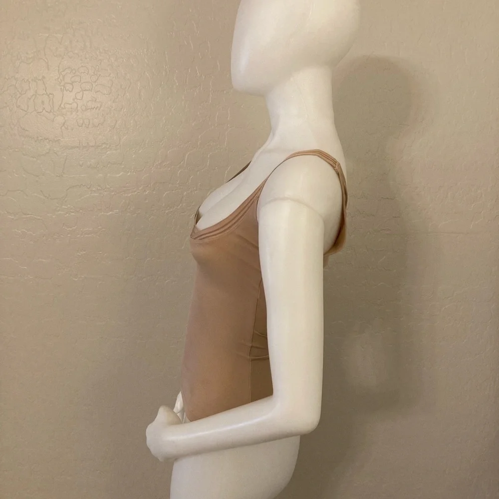 SPANX ASSETS Simplicity Tank Top Under Bust Shapewear Beige Size Large